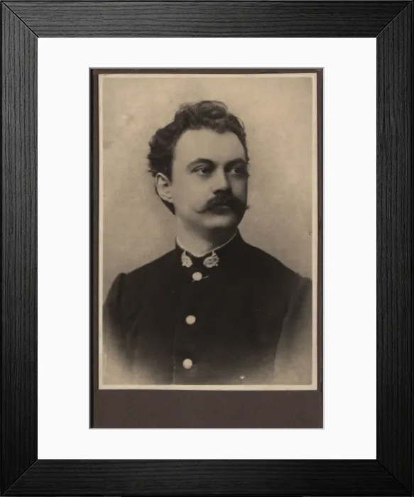 Framed Print : Portrait of the composer Karel Sebor (Schebor) (1843-1903), c. 1870. Creator: Anonymous Framed Print : Portrait of the composer Karel Sebor (Schebor) (1843-1903), c. 1870. Creator: Anonymous