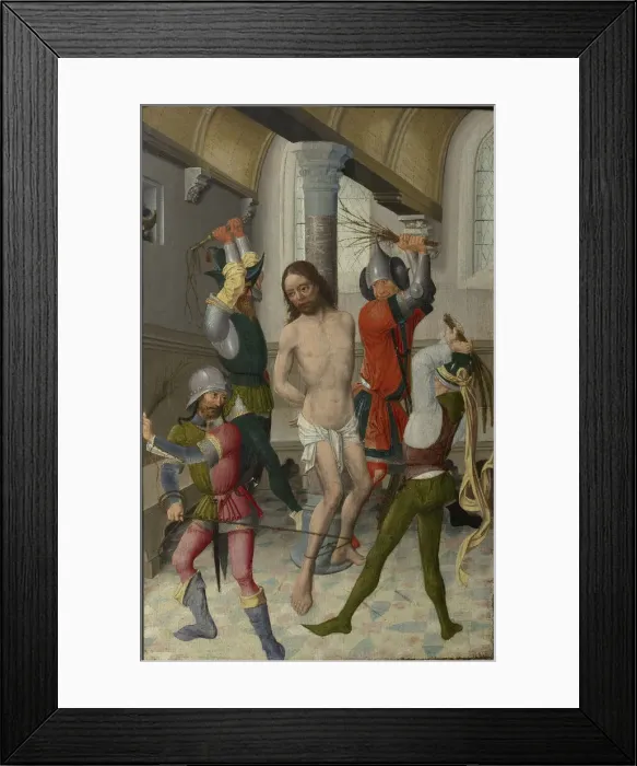 Framed Print : The Flagellation of Christ, ca 1465. Creator: Anonymous Framed Print : The Flagellation of Christ, ca 1465. Creator: Anonymous