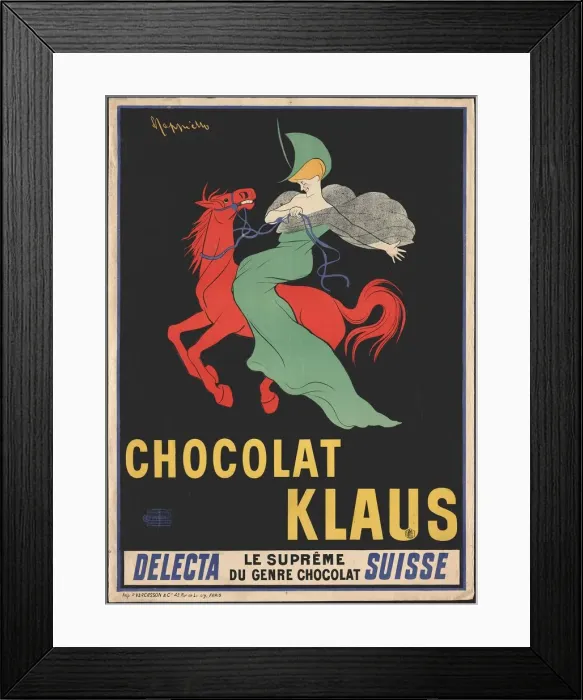 Framed Print : Chocolat Klaus, 1902. Creator: Cappiello, Leonetto (1875-1942) Framed Print : Chocolat Klaus, 1902. Creator: Cappiello, Leonetto (1875-1942)