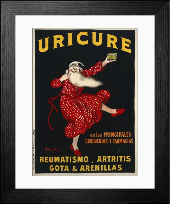 Framed Print : Uricure, c. 1910. Creator: Cappiello, Leonetto (1875-1942) Framed Print : Uricure, c. 1910. Creator: Cappiello, Leonetto (1875-1942)
