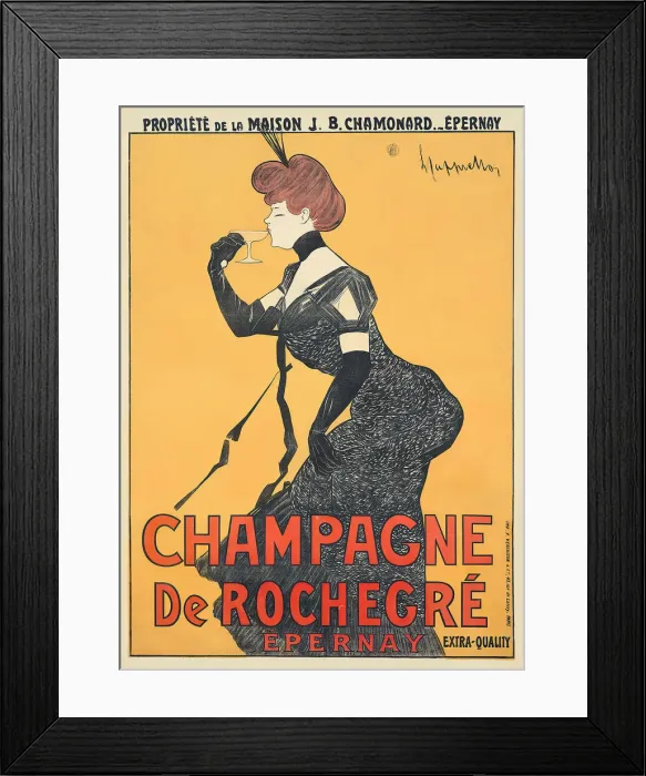 Framed Print : Champagne De Rochegre, 1900s. Creator: Cappiello, Leonetto (1875-1942) Framed Print : Champagne De Rochegre, 1900s. Creator: Cappiello, Leonetto (1875-1942)