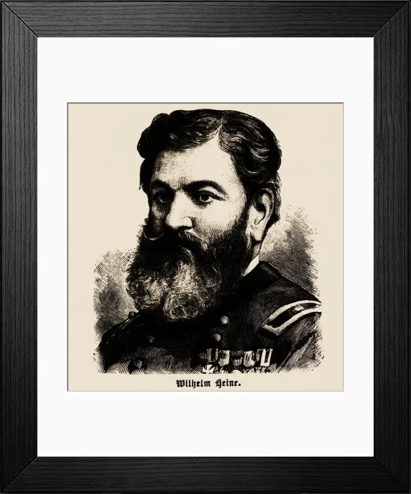 Framed Print : Portrait of Wilhelm Heine (1827-1885), 1886. Creator: Anonymous Framed Print : Portrait of Wilhelm Heine (1827-1885), 1886. Creator: Anonymous