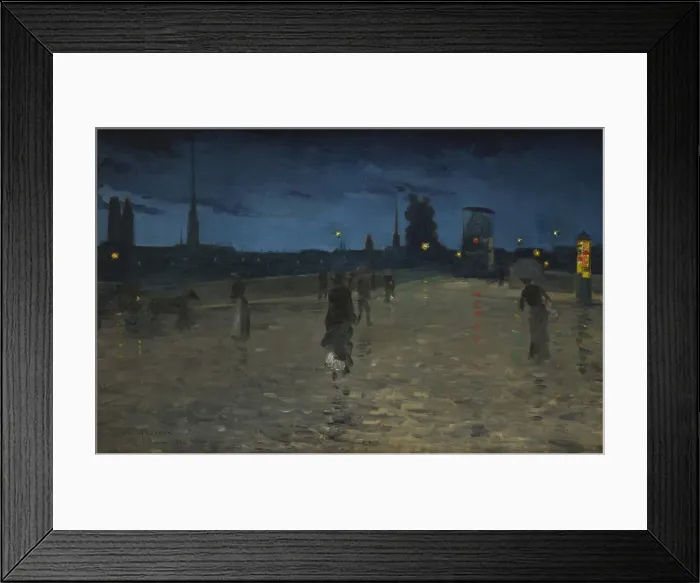 Framed Print : Le Pont de Pierre, Rouen, 1881. Creator: Angrand, Charles (1854-1926) Framed Print : Le Pont de Pierre, Rouen, 1881. Creator: Angrand, Charles (1854-1926)