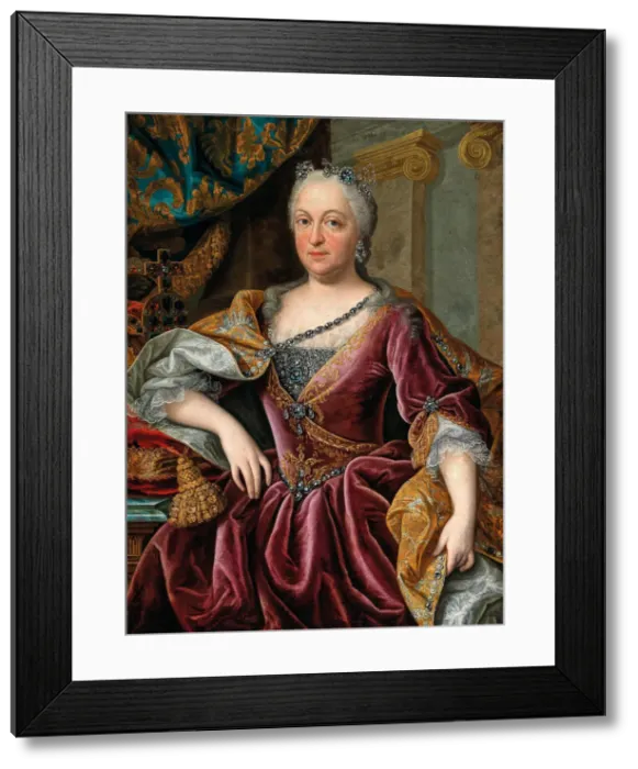 Framed Print : Portrait of Maria Amalia of Austria (1701-1756), Holy Roman Empress Framed Print : Portrait of Maria Amalia of Austria (1701-1756), Holy Roman Empress