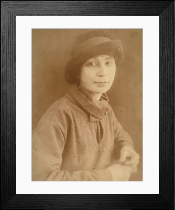 Framed Print : Natalia Sergeevna Goncharova (1881-1962) in Paris, 1917. Creator: Anonymous Framed Print : Natalia Sergeevna Goncharova (1881-1962) in Paris, 1917. Creator: Anonymous