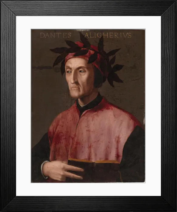 Framed Print : Portrait of Dante Alighieri, c. 1540. Creator: Anonymous Framed Print : Portrait of Dante Alighieri, c. 1540. Creator: Anonymous