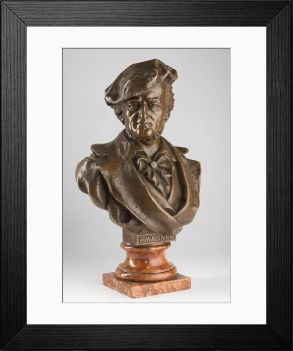 Framed Print : Bust of Richard Wagner, Early 20th cen. Creator: Anonymous master Framed Print : Bust of Richard Wagner, Early 20th cen. Creator: Anonymous master