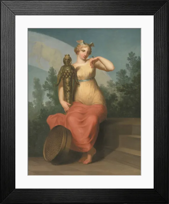 Framed Print : Philosophy. Allegorical Figure, 1800. Creator: Abildgaard, Nicolai Abraham (1743-1809) Framed Print : Philosophy. Allegorical Figure, 1800. Creator: Abildgaard, Nicolai Abraham (1743-1809)