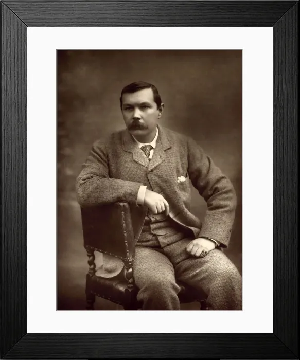 Framed Print : Portrait of Sir Arthur Conan Doyl (1859-1930), 1893. Creator: Barraud Framed Print : Portrait of Sir Arthur Conan Doyl (1859-1930), 1893. Creator: Barraud