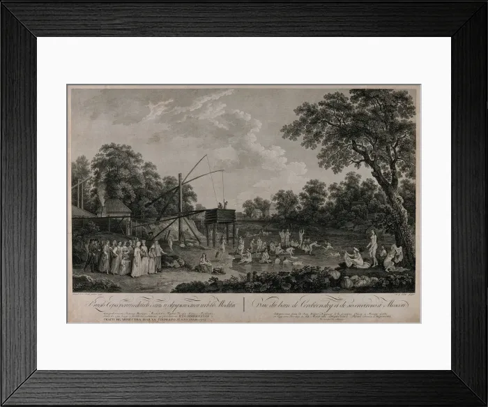 Framed Print : View of the Serebryanichesky Bath Houses in Moscow, 1796 Framed Print : View of the Serebryanichesky Bath Houses in Moscow, 1796