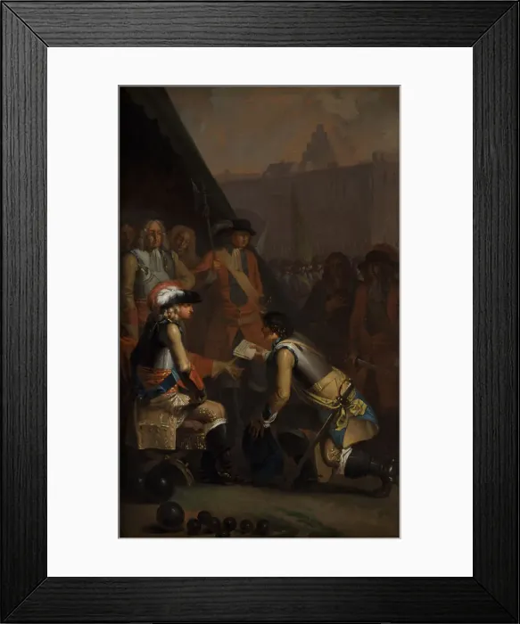 Framed Print : Magnus Stenbock Surrenders the Fortress of Tonning to Frederick IV in 1714, 1785 Framed Print : Magnus Stenbock Surrenders the Fortress of Tonning to Frederick IV in 1714, 1785