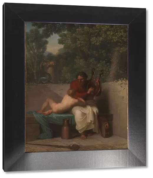 The Greek Poet Anacreon and Bathyll, 1808. Creator: Abildgaard