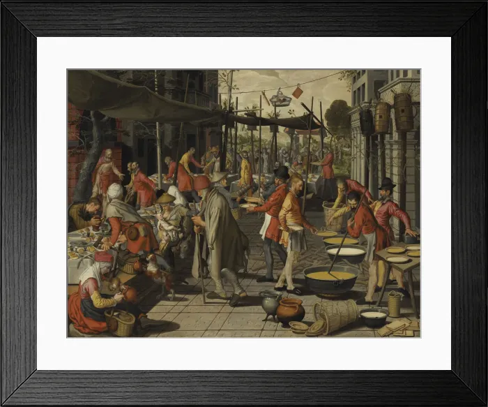 Framed Print : The Parable of the Wedding Feast. Creator: Aertsen, Pieter (1508-1575) Framed Print : The Parable of the Wedding Feast. Creator: Aertsen, Pieter (1508-1575)