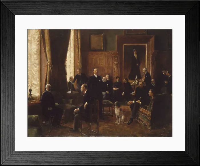 Framed Print : Le salon de la comtesse Potocka, 1887. Creator: Beraud, Jean (1849-1936) Framed Print : Le salon de la comtesse Potocka, 1887. Creator: Beraud, Jean (1849-1936)