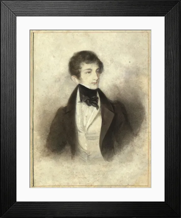 Framed Print : Portrait of the pianist and composer Sigismund Thalberg (1812-1871), 1829 Framed Print : Portrait of the pianist and composer Sigismund Thalberg (1812-1871), 1829