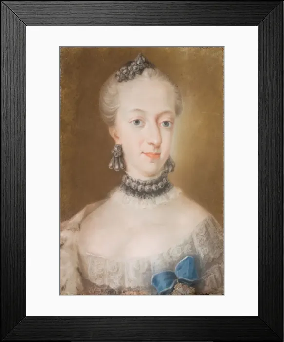 Framed Print : Portrait of Juliane Marie (1729-1796), Queen of Denmark and Norway, Mid of the 18th cen Framed Print : Portrait of Juliane Marie (1729-1796), Queen of Denmark and Norway, Mid of the 18th cen