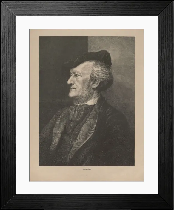 Framed Print : Richard Wagner, 1875. Creator: Anonymous Framed Print : Richard Wagner, 1875. Creator: Anonymous