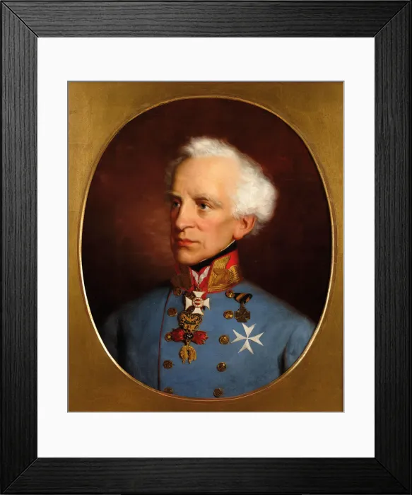 Framed Print : Count Laval Graf Nugent von Westmeath (1777-1862). Creator: Amerling Framed Print : Count Laval Graf Nugent von Westmeath (1777-1862). Creator: Amerling