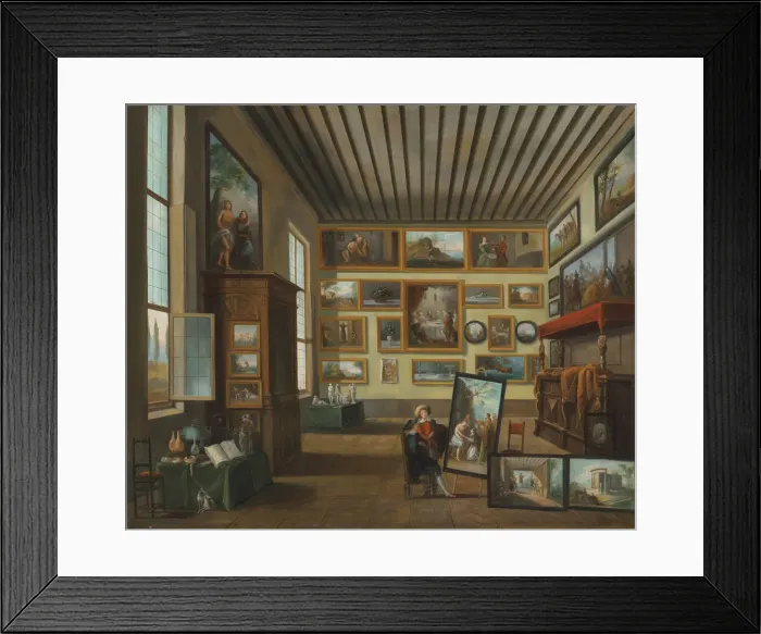 Framed Print : A collectors cabinet. Creator: Bison, Giuseppe Bernardino (1762-1844) Framed Print : A collectors cabinet. Creator: Bison, Giuseppe Bernardino (1762-1844)