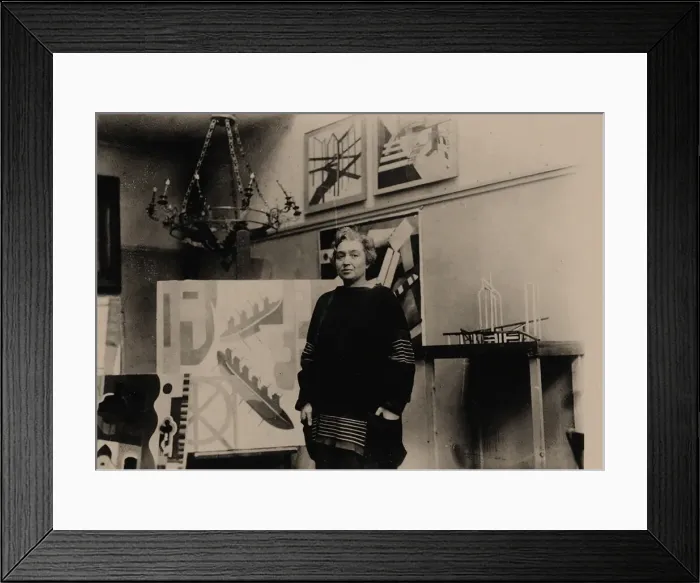 Framed Print : Alexandra Exter in her Paris studio. Creator: Anonymous Framed Print : Alexandra Exter in her Paris studio. Creator: Anonymous