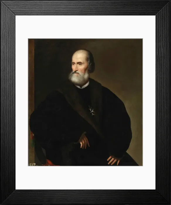 Framed Print : Pietro Bembo as prior of the Knights Hospitaller, ca 1537. Creator: Anonymous Framed Print : Pietro Bembo as prior of the Knights Hospitaller, ca 1537. Creator: Anonymous