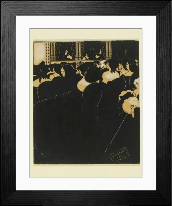 Framed Print : The Wagnerites, 1894. Creator: Beardsley, Aubrey Framed Print : The Wagnerites, 1894. Creator: Beardsley, Aubrey