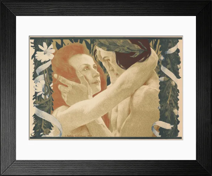 Framed Print : L Enigme (The Enigma), 1898. Creator: Bellery-Desfontaines Framed Print : L Enigme (The Enigma), 1898. Creator: Bellery-Desfontaines