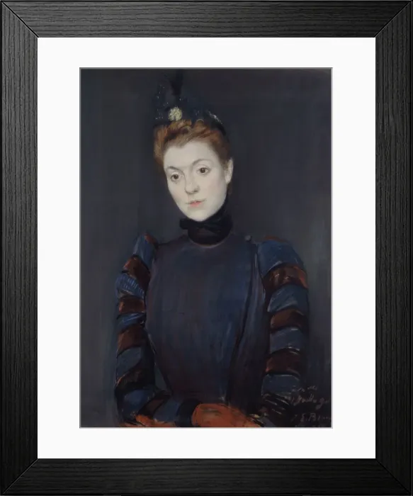 Framed Print : Yvette Guilbert, 1891. Creator: Blanche, Jacques-Emile (1861-1942) Framed Print : Yvette Guilbert, 1891. Creator: Blanche, Jacques-Emile (1861-1942)