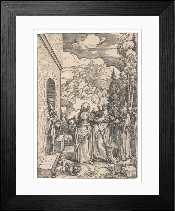 Framed Print : The Visitation, 1503. Creator: Dürer, Albrecht (1471-1528) Framed Print : The Visitation, 1503. Creator: Dürer, Albrecht (1471-1528)