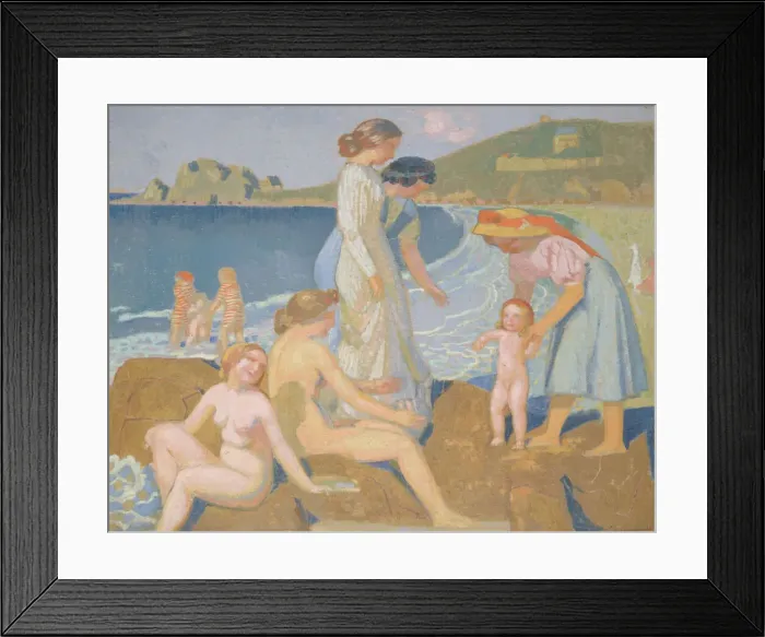 Framed Print : Baigneuses aPerros-Guirec, ca 1909-1912. Creator: Denis, Maurice (1870-1943) Framed Print : Baigneuses aPerros-Guirec, ca 1909-1912. Creator: Denis, Maurice (1870-1943)