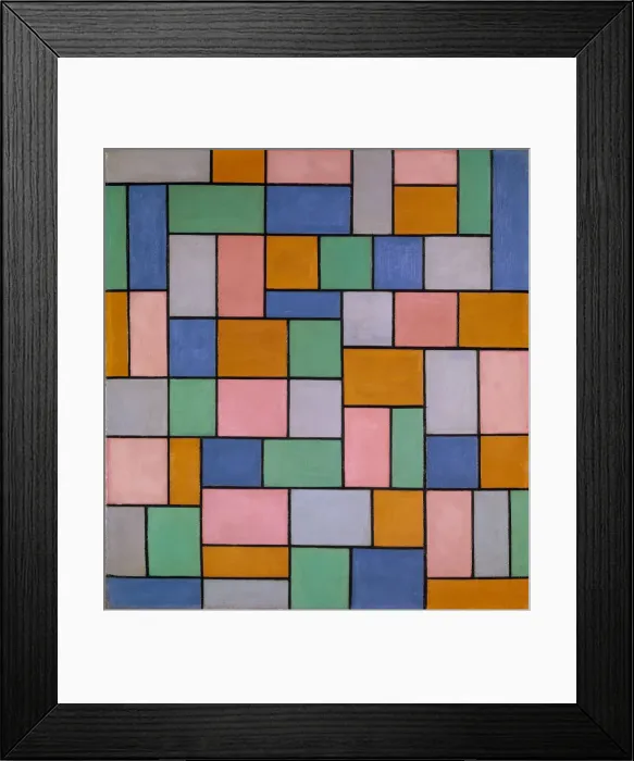 Framed Print : Composition in Dissonances, 1919. Creator: Doesburg, Theo van (1883-1931) Framed Print : Composition in Dissonances, 1919. Creator: Doesburg, Theo van (1883-1931)