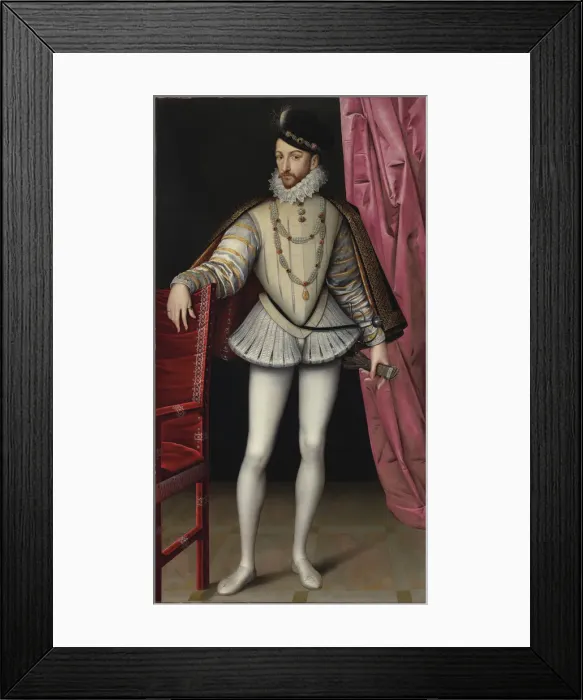 Framed Print : Portrait of King Charles IX of France (1550-1574), c. 1570 Framed Print : Portrait of King Charles IX of France (1550-1574), c. 1570
