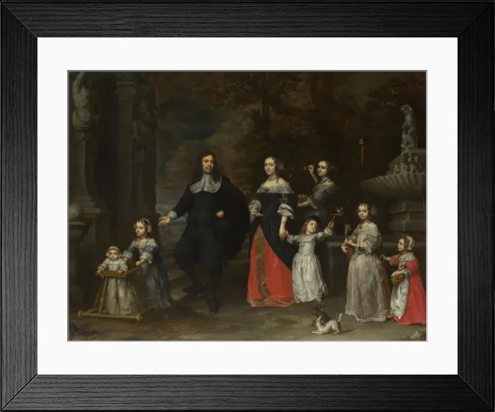 Framed Print : A Family Group, ca 1664. Creator: Coques, Gonzales (1614 / 18-1684) Framed Print : A Family Group, ca 1664. Creator: Coques, Gonzales (1614 / 18-1684)