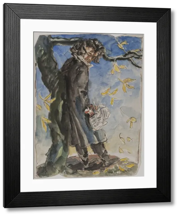 Framed Print : Beethoven. Creator: Bourdelle, Antoine (1861-1929) Framed Print : Beethoven. Creator: Bourdelle, Antoine (1861-1929)