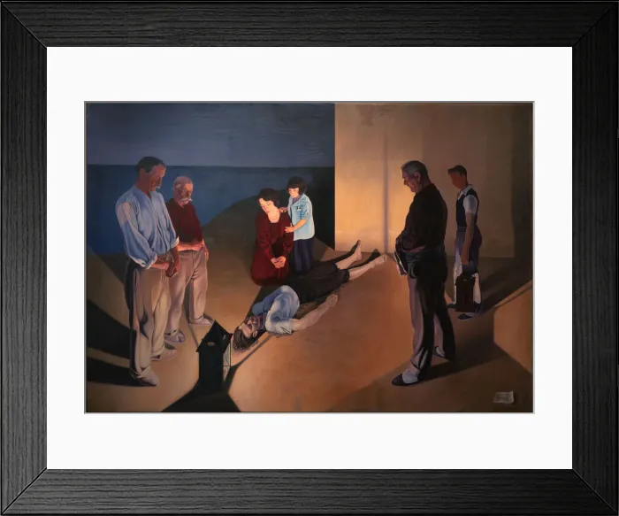Framed Print : I naufraghi, 1934. Creator: Cagnaccio di San Pietro (1897-1946) Framed Print : I naufraghi, 1934. Creator: Cagnaccio di San Pietro (1897-1946)