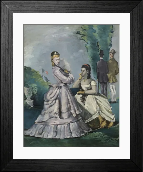 Framed Print : La conversation, 1870-1871. Creator: Cezanne, Paul (1839-1906) Framed Print : La conversation, 1870-1871. Creator: Cezanne, Paul (1839-1906)