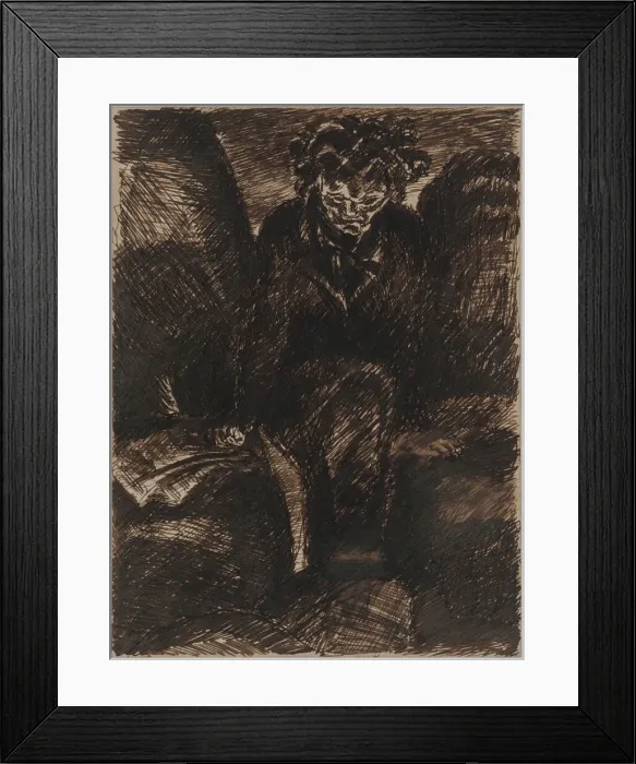 Framed Print : Beethoven, c. 1922. Creator: Bourdelle, Antoine (1861-1929) Framed Print : Beethoven, c. 1922. Creator: Bourdelle, Antoine (1861-1929)