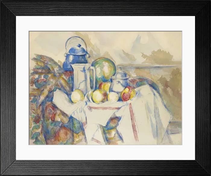 Framed Print : Nature morte avec pot au lait, melon et sucrier, 1900-1906 Framed Print : Nature morte avec pot au lait, melon et sucrier, 1900-1906