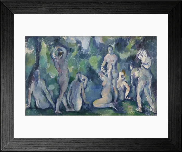 Framed Print : Women Bathing, c. 1895. Creator: Cezanne, Paul (1839-1906) Framed Print : Women Bathing, c. 1895. Creator: Cezanne, Paul (1839-1906)