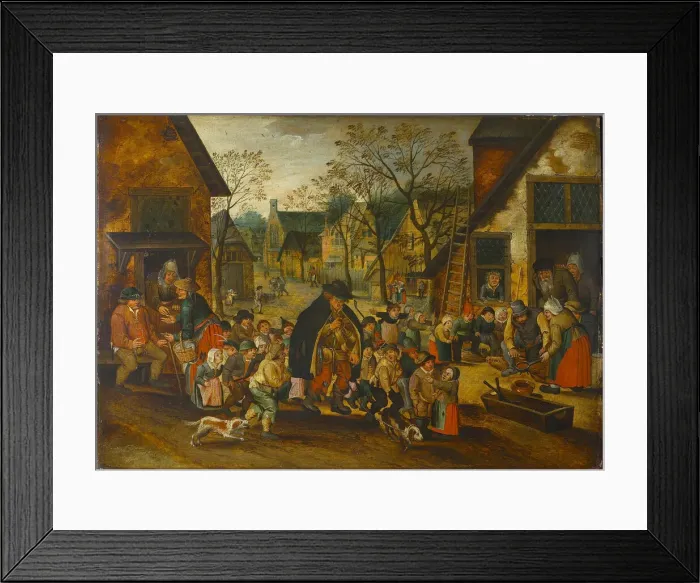 Framed Print : The Blind Hurdy-Gurdy Player, c. 1610. Creator: Brueghel, Pieter, the Younger (1564-1638) Framed Print : The Blind Hurdy-Gurdy Player, c. 1610. Creator: Brueghel, Pieter, the Younger (1564-1638)