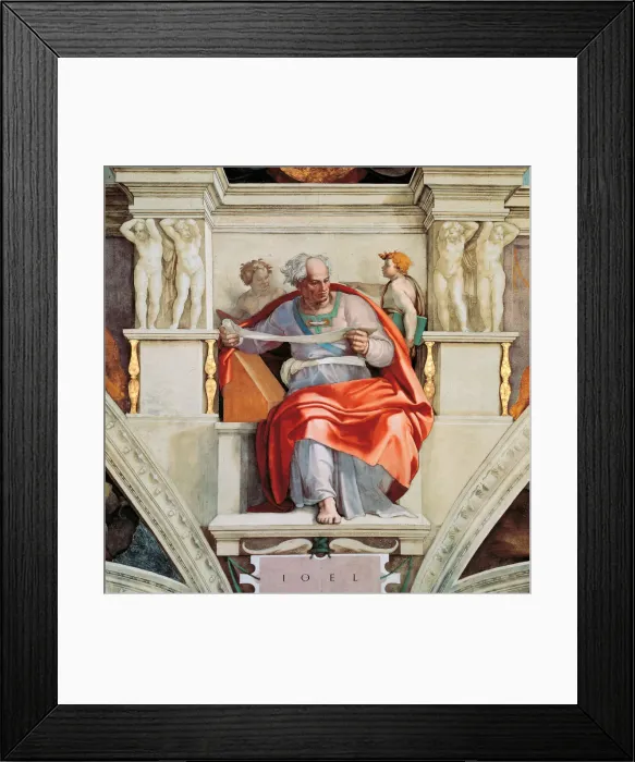 Framed Print : Prophets and Sibyls: Joel (Sistine Chapel ceiling in the Vatican), 1508-1512 Framed Print : Prophets and Sibyls: Joel (Sistine Chapel ceiling in the Vatican), 1508-1512