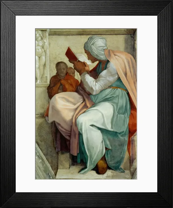 Framed Print : Prophets and Sibyls: Persian Sibyl (Sistine Chapel ceiling in the Vatican), 1508-1512 Framed Print : Prophets and Sibyls: Persian Sibyl (Sistine Chapel ceiling in the Vatican), 1508-1512