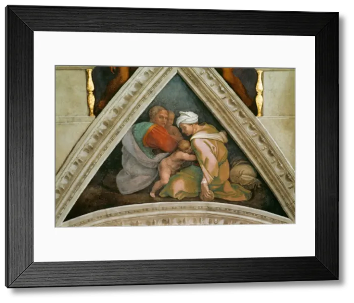 Framed Print : The Ancestors of Christ: Ozias (Sistine Chapel ceiling in the Vatican), 1508-1512 Framed Print : The Ancestors of Christ: Ozias (Sistine Chapel ceiling in the Vatican), 1508-1512