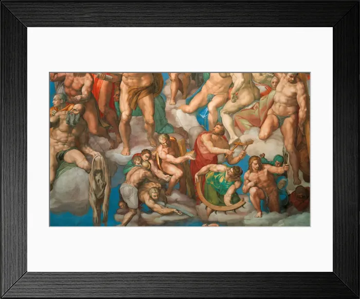 Framed Print : The Last Judgment (Fresco of the Sistine Chapel in the Vatican), 1536-1541 Framed Print : The Last Judgment (Fresco of the Sistine Chapel in the Vatican), 1536-1541