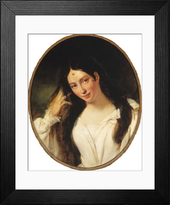 Framed Print : Portrait of the opera singer Maria Malibran-Garcia (1808-1836), as Desdemona, 1831 Framed Print : Portrait of the opera singer Maria Malibran-Garcia (1808-1836), as Desdemona, 1831