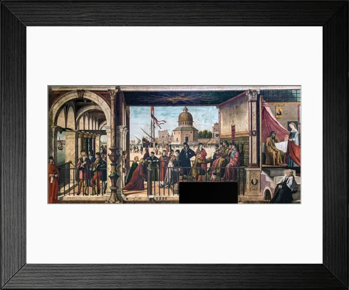 Framed Print : Arrival of the English Ambassadors at the Court of the King of Brittany (The Legend of Framed Print : Arrival of the English Ambassadors at the Court of the King of Brittany (The Legend of