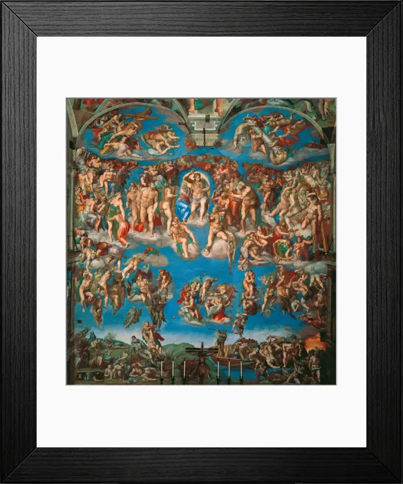 Framed Print : The Last Judgment (Fresco of the Sistine Chapel in the Vatican), 1536-1541 Framed Print : The Last Judgment (Fresco of the Sistine Chapel in the Vatican), 1536-1541