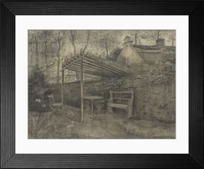 Framed Print : Corner of a garden. Creator: Gogh, Vincent, van (1853-1890) Framed Print : Corner of a garden. Creator: Gogh, Vincent, van (1853-1890)