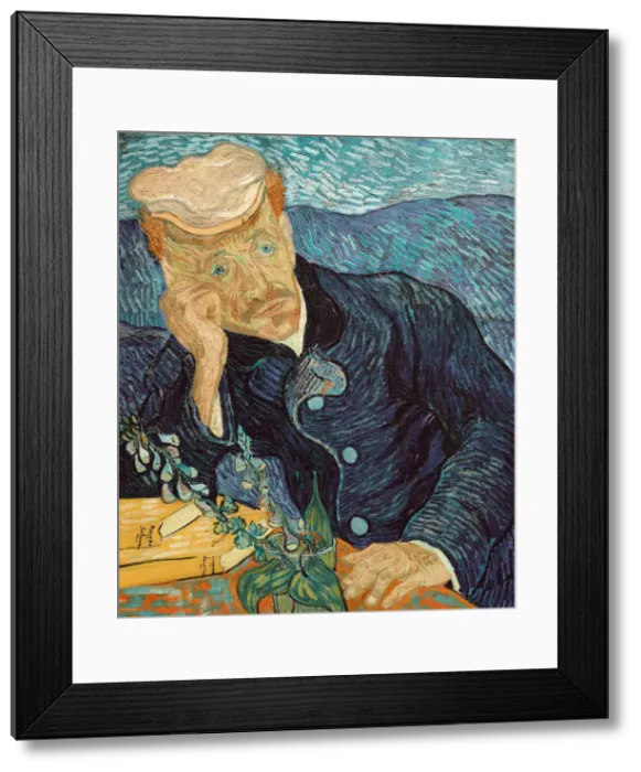 Framed Print : Portrait of Dr Paul Gachet, 1890. Creator: Gogh, Vincent, van (1853-1890) Framed Print : Portrait of Dr Paul Gachet, 1890. Creator: Gogh, Vincent, van (1853-1890)
