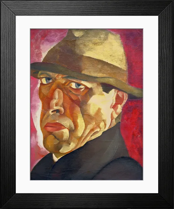 Framed Print : Self-Portrait, c. 1920. Creator: Grigoriev, Boris Dmitryevich (1886-1939) Framed Print : Self-Portrait, c. 1920. Creator: Grigoriev, Boris Dmitryevich (1886-1939)